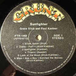 Виниловая пластинка Paul Kantner, Grace Slick - Sunfighter LP