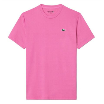 Мужская теннисная футболка Lacoste Ultra Dry Stretch - pink