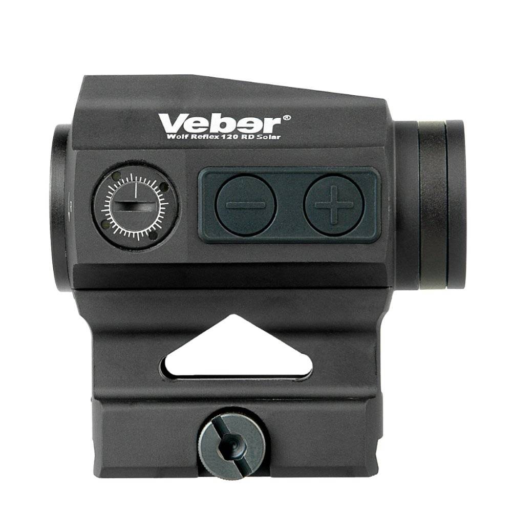 Прицел коллиматорный Veber Wolf Reflex 120 RD Solar (закрытый, объектив 20мм, weaver/picatinny, IP67, питание от солнечной батареи)
