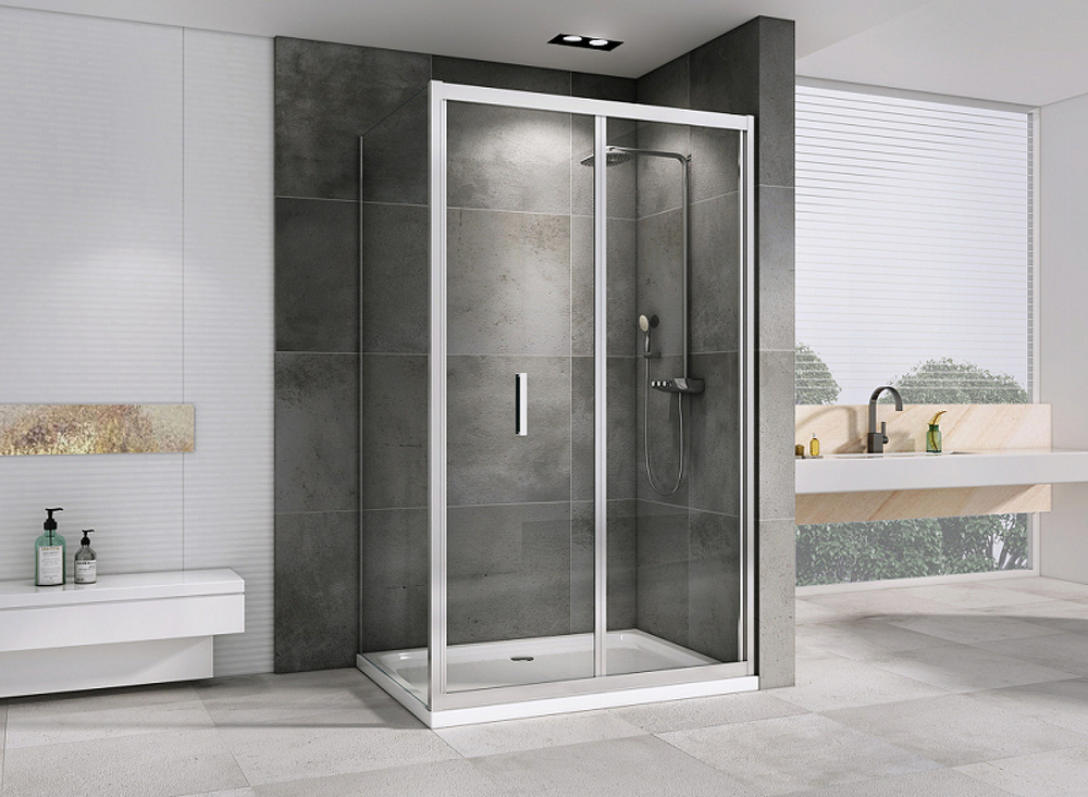 Душевой уголок Abber Sonnenstrand 110x80 AG07110-S80 профиль Хром стекло прозрачное
