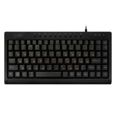 CBR KB 175 Black USB, Клавиатура проводная, мини