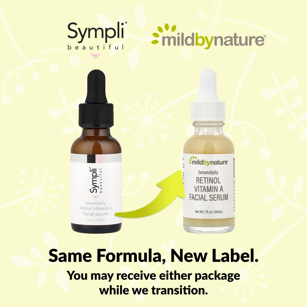 Mild By Nature, Serumdipity, сыворотка для лица с витамином A (ретинолом), 30 мл (1 жидк. унция)