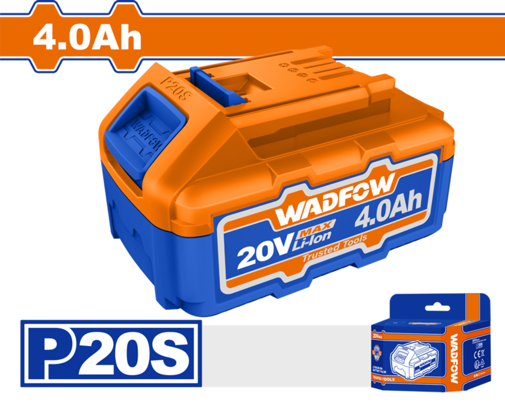 Аккумуляторная батарея 20В 4 Ач (12) WADFOW WLBP540