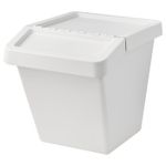 Мусорный бак IKEA SORTERA (СОРТЕРА), Белый, 60 л