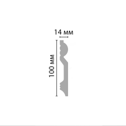 Плинтус напольный Decomaster D137 100х14х2000мм