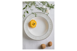 Тарелка суповая 21см Noritake Монтвейл платиновая