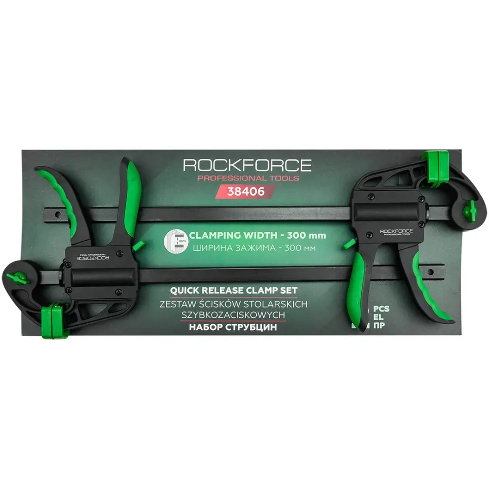 Набор струбцин 2пр. RockFORCE RF-38406