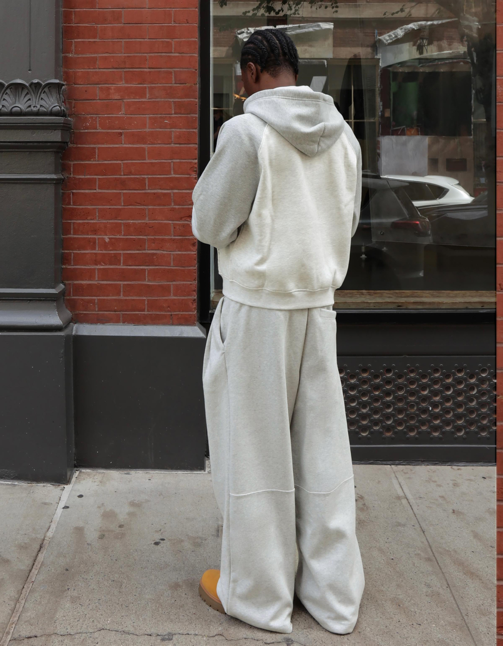 Мужские брюки super baggy fit со складками - BERSHKA