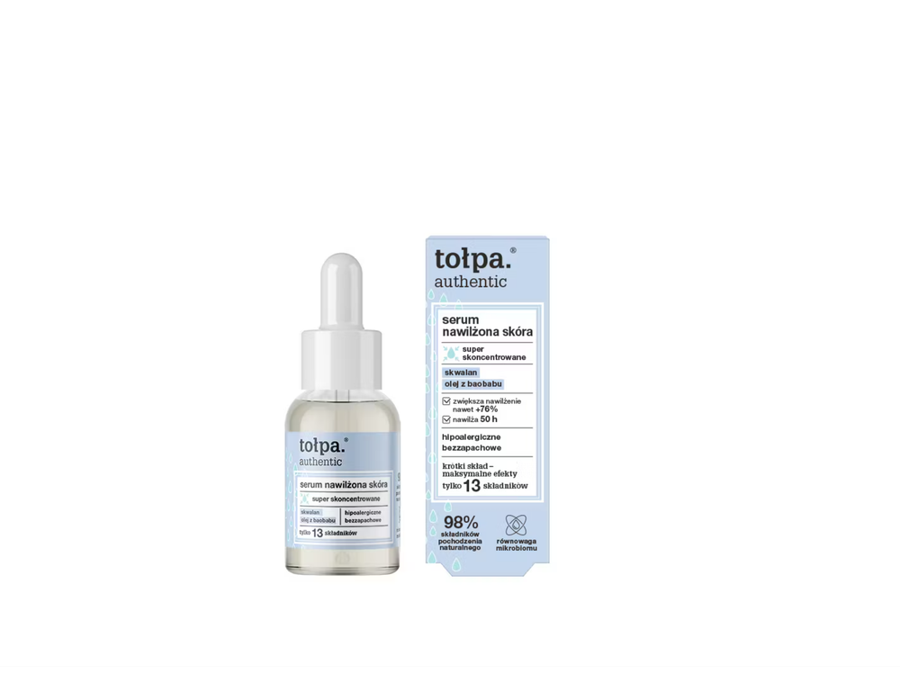 TOLPA AUTHENTIC Увлажняющая сыворотка с маслом баобаба и экстрактом торфа
