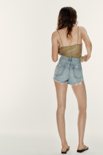 ДЖИНСОВЫЕ ШОРТЫ TRF С ВЫСОКОЙ ПОСАДКОЙ — ZARA