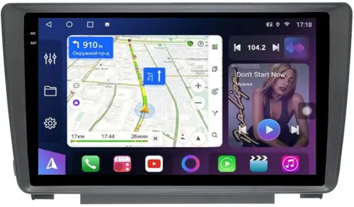 Магнитола для Skoda Octavia A5 2004-2013, Yeti (в штатную рамку) - FarCar S500-TS18 монитор 9.5" QLED на Android 14, CarPlay, 4G SIM-слот
