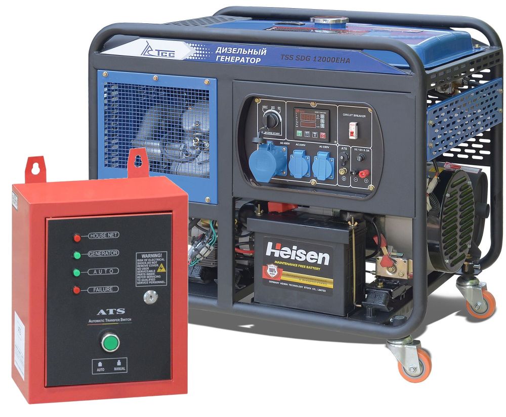 Дизель генератор TSS SDG 12000EHA - [11.5 кВт / 47 А] с блоком АВР