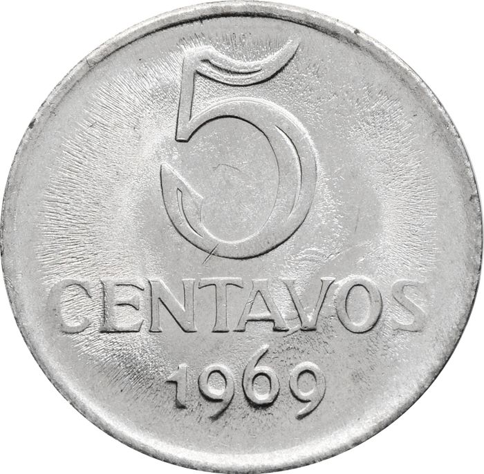 5 сентаво 1969 Бразилия