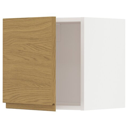 IKEA METOD  (ИКЕА МЕТОД)  -  Шкаф навесной - белый/Воксторп имитация дуба 40x40 см