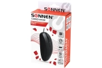 Мышь проводная SONNEN B61, USB, 1600 dpi, 2 кнопки + колесо-кнопка, оптическая, черная 513513