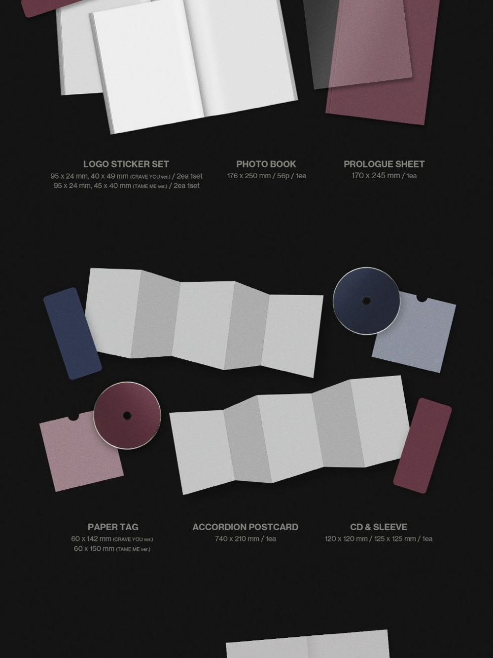 Альбом &TEAM - Mark on Me KR 2nd Mini Album 2 Version SET