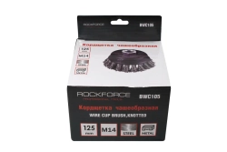 Кордщетка чашеобразная стальная витая для УШМ 75мм (М14) RockForce##Rock FORCE RF-BWC103