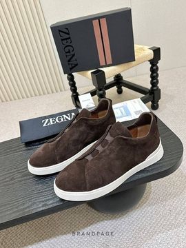 Слипоны темно-коричневые от Zegna BP5-580363