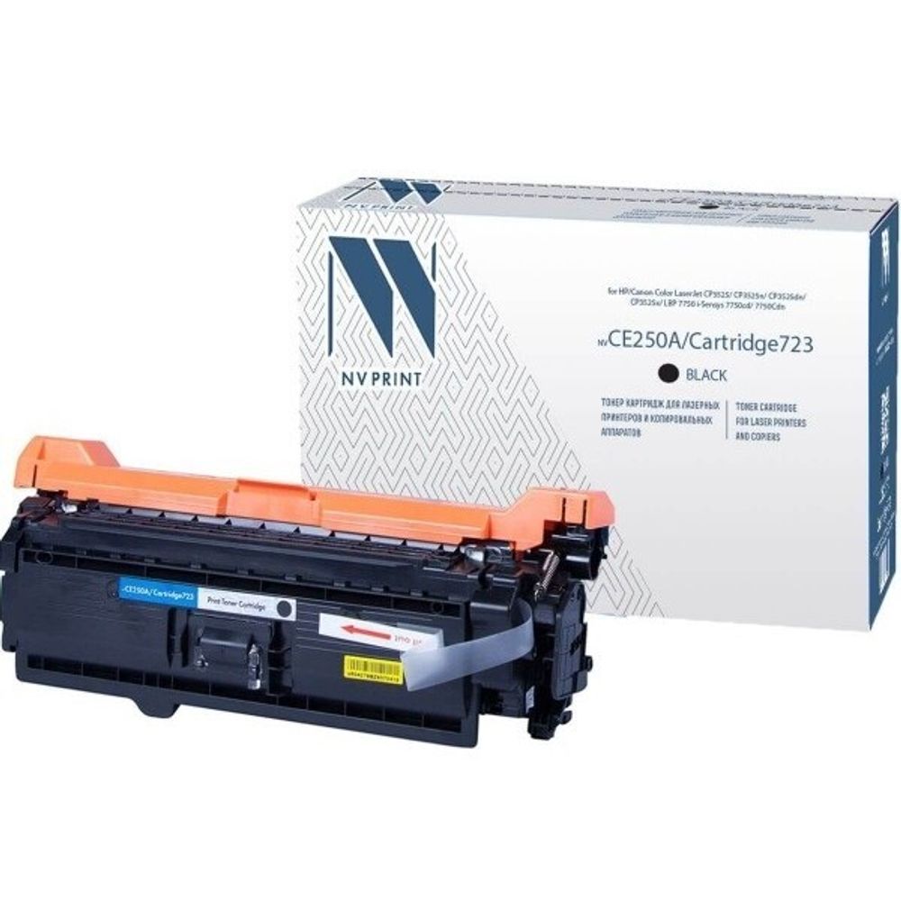 Картридж NVP NV-CE250A/NV-723 для HP/Canon, Color LaserJet CP3525/CP3525x, i-Sensys 7750cd/7750Cdn (5k) black