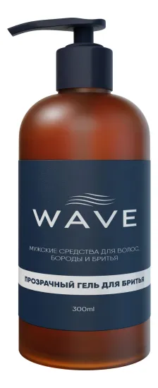 Прозрачный гель для бритья Wave 300 мл