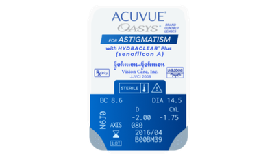ACUVUE OASYS for ASTIGMATISM with Hydraclear Plus Цилиндр -1.75 (Акувью Оазис для астигматизма) 6 линз