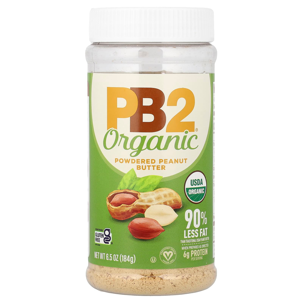 PB2 Foods, Органическая арахисовая паста, 184 г (6,5 унции)