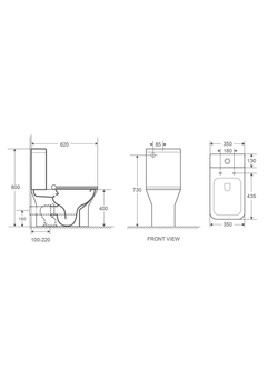 Унитаз компакт  WeltWasser WW ZINNBACH 001 GL-WT  10000009967 белый глянец