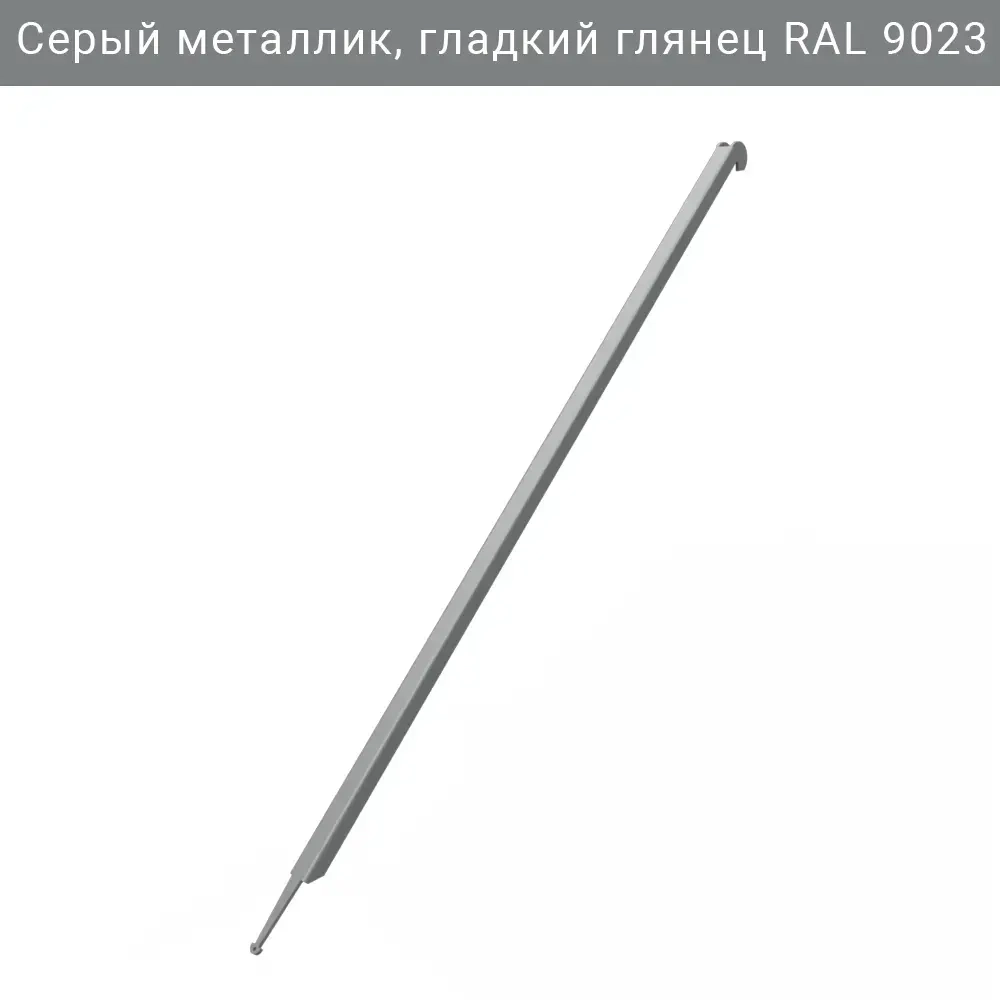 Усилитель кронштейна 520 мм IF — серый металлик RAL 9023, усиление кронштейна для полок в гараже