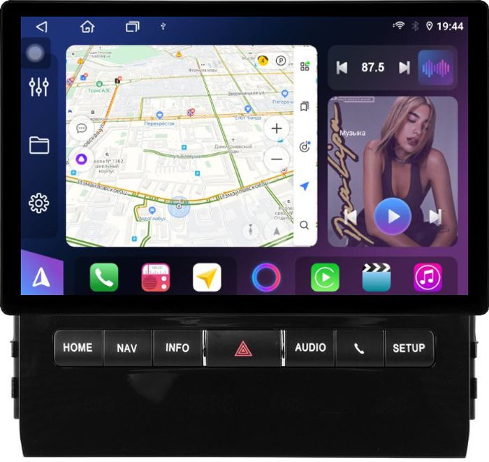 Магнитола для Toyota Land Cruiser 200 2015-2021 (с JBL и 360, рамка тип 1) - FarCar BX877 монитор 13" 2K QLED на Android 13, TS10, 6+128, CarPlay, 4G SIM-слот