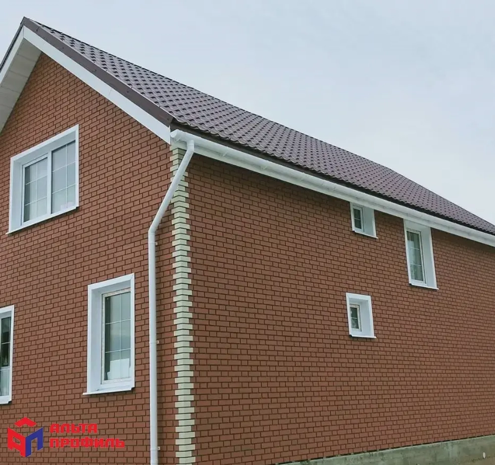 Фасадная панель Альта Профиль Клинкерный кирпич Красный 1130*420мм 0,48м2