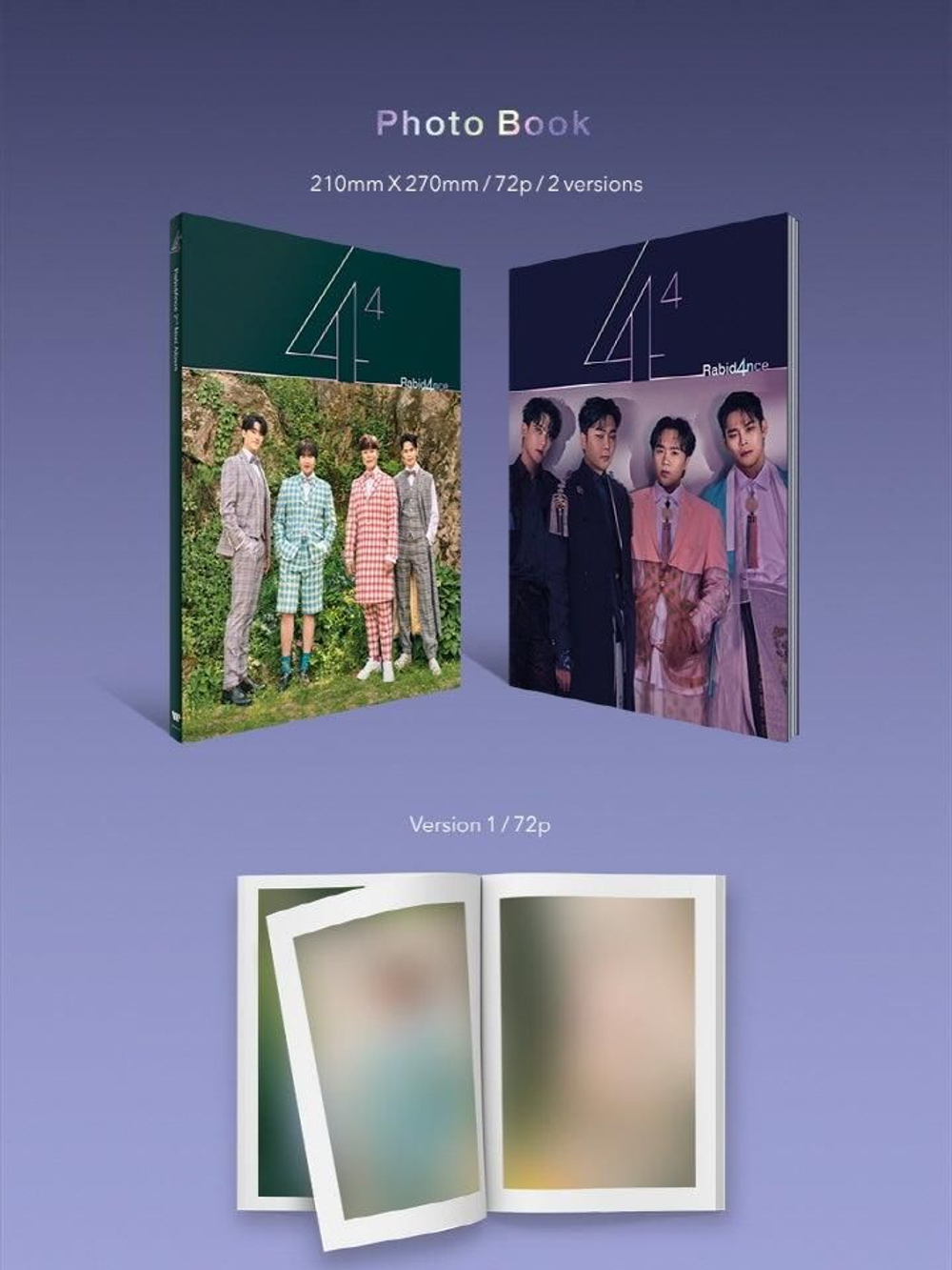 Альбом RabidAnce - The fourth power of four - 4 2nd Mini Album 2 Version SET