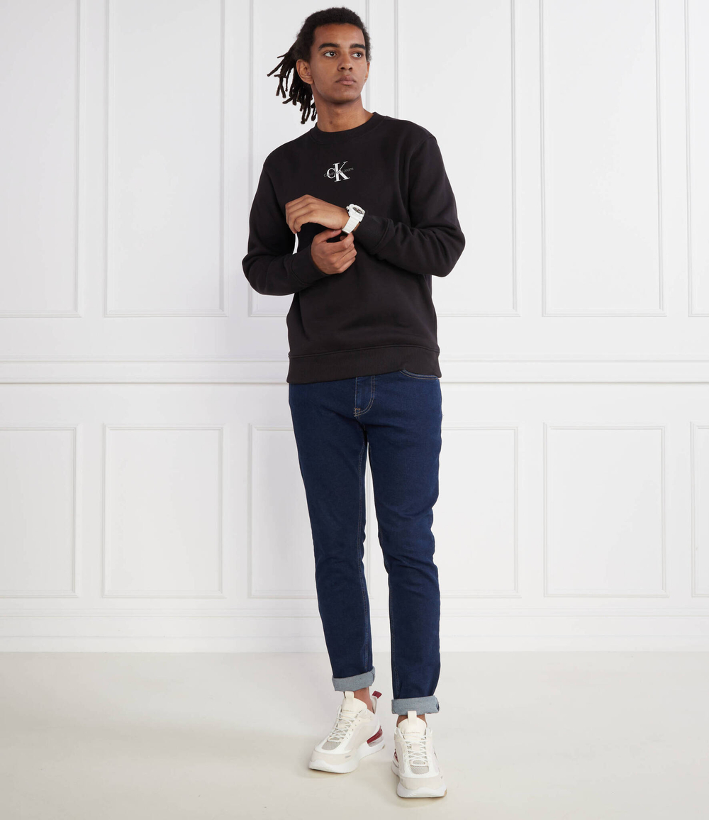 Худи MONOLOGO CREW NECK CALVIN KLEIN JEANS - черный(J30J323434)