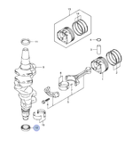 Сальник коленвала Suzuki DF25-DF90 12281-87J00-000