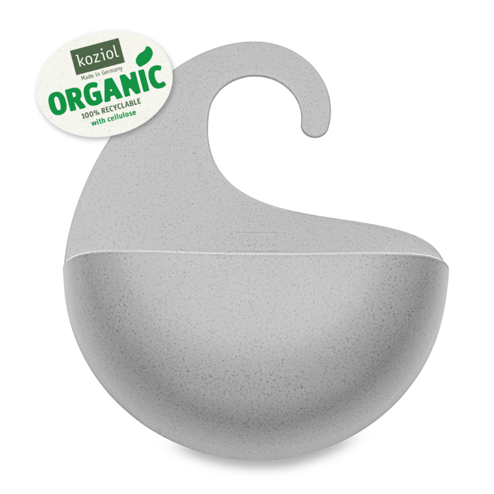 Органайзер для ванной surf, organic, 25х25,5х6,5 см, серый