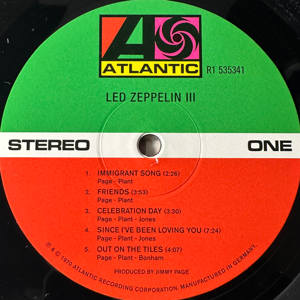 Led Zeppelin ‎– Led Zeppelin III 2LP (Европа 2014г.)