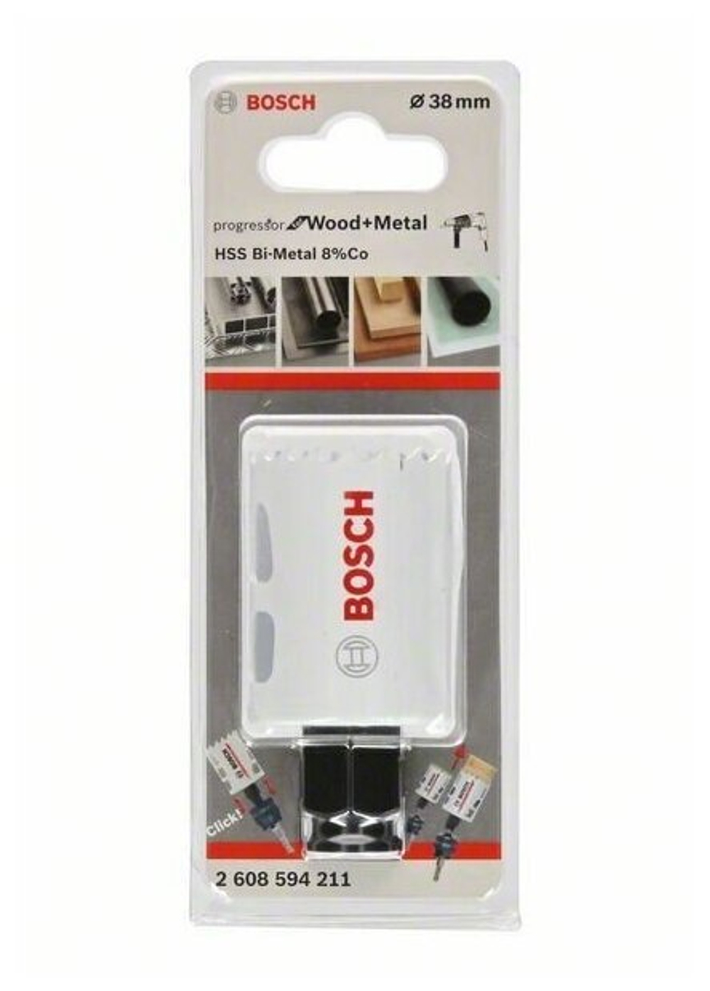 Коронка для металла BOSCH HSS CO ф 38мм 2 608 594 211
