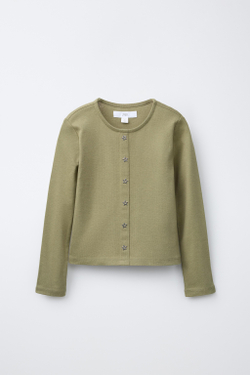 ZARA ЛОНГСЛИВ С ЗВЕЗДАМИ, ХАКИ
