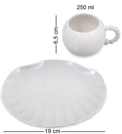 GAEM Art MUG-425/1 Чайная пара «Ракушка»