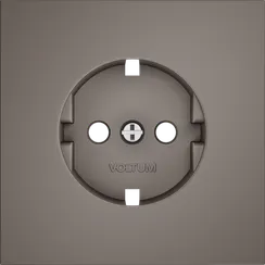 Накладка для розетки с заземлением Voltum S70 Капучино VLS000614