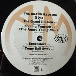 Винтажная виниловая пластинка LP Styx The Grand Illusion (Canada 1977)
