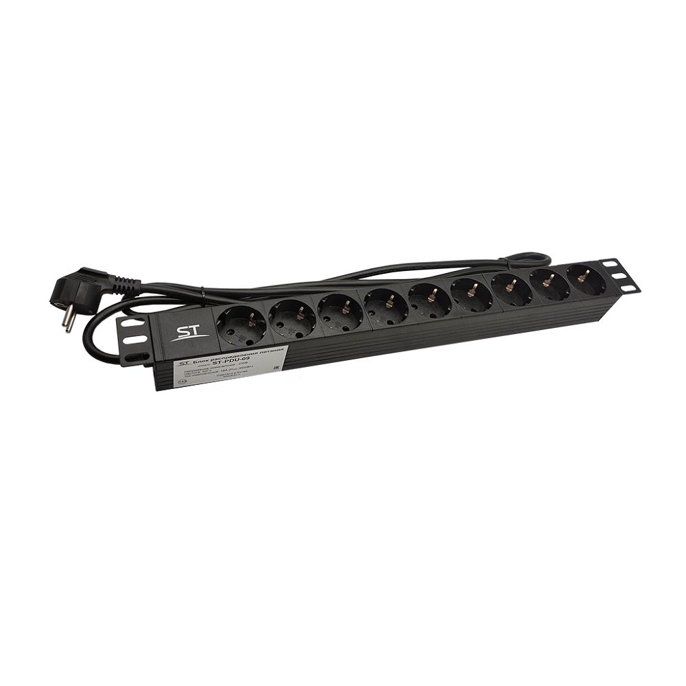 Блок розеток в шкаф 19" ST-PDU-09