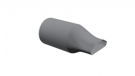 Flexag PPWP/125/1xAT пленум вентиляционный прямой, D125, на 1 выход AT