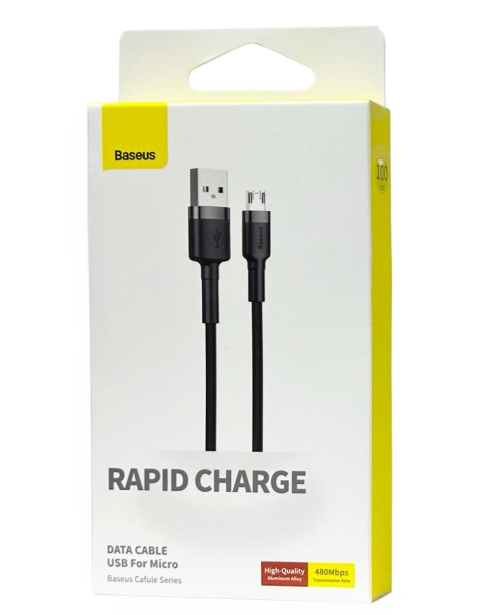 Usb Кабель-зарядка Micro Baseus Cafule 1м (CAMKLF-BG1) серебристо-черный