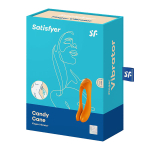 Оранжевый универсальный унисекс вибростимулятор 13см Satisfyer Candy Cane