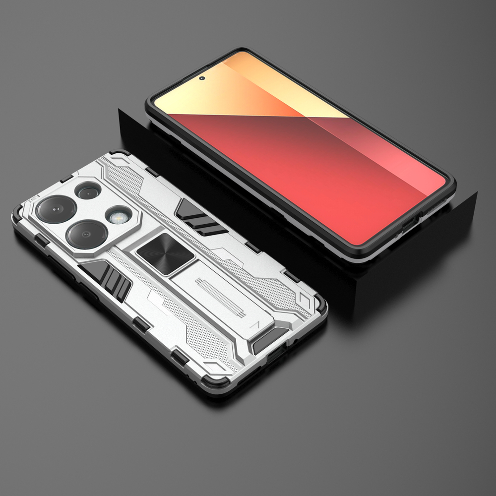 Противоударный чехол с подставкой Transformer для Poco M6 Pro 4G