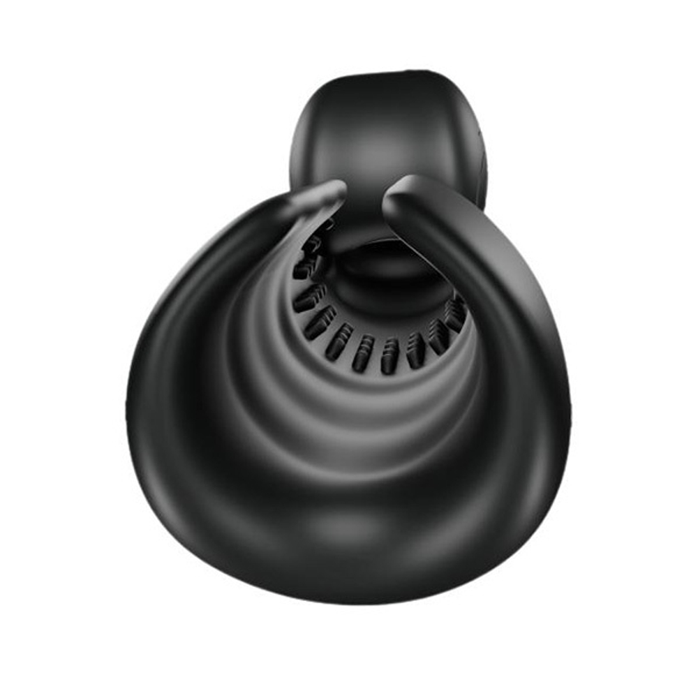Черный мастурбатор с вибрацией SVibe Evo Snail Black CE-B