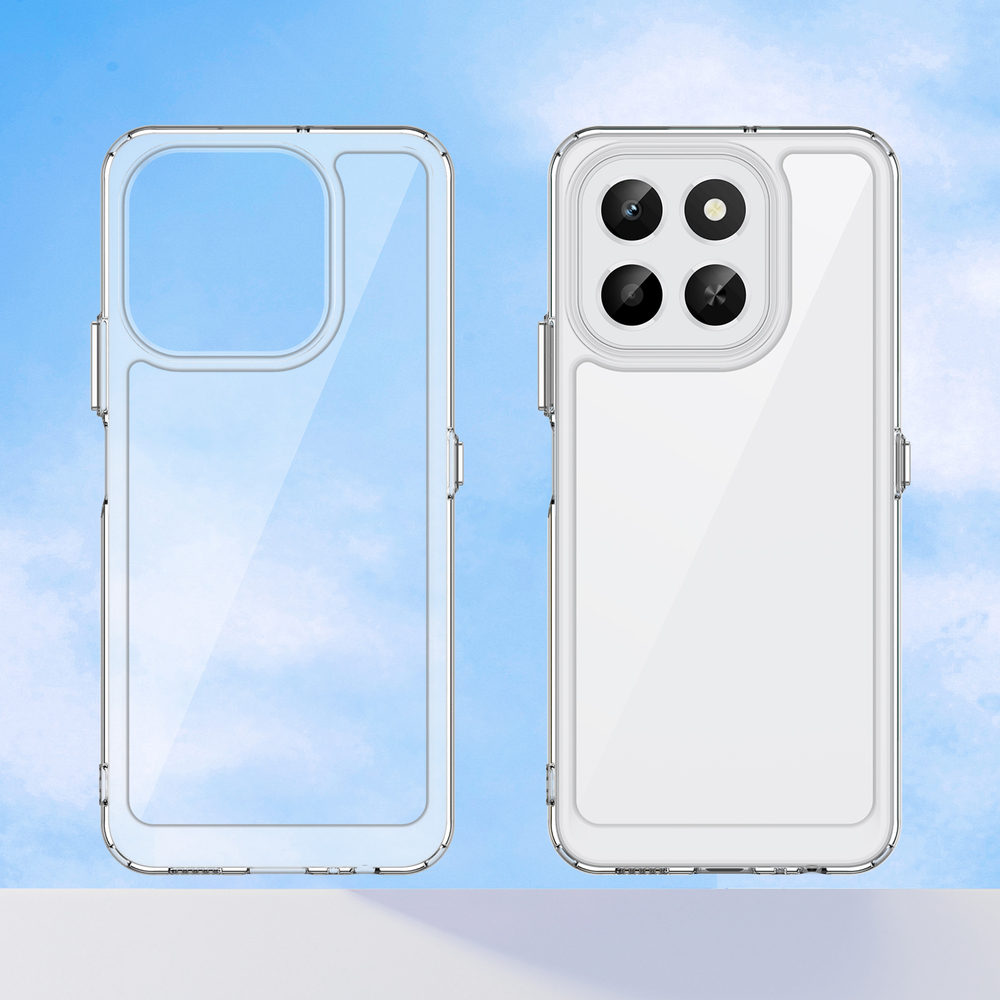 Противоударный чехол для Honor X6C, усиленные прозрачные защитные рамки