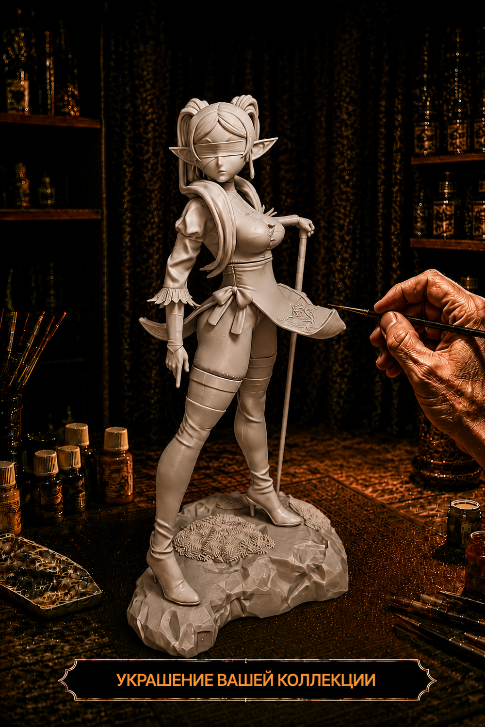 Фигурка, Фрирен, Провожающая в последний путь Фрирен (Nier Automata Sousou no Frieren), высота фигурки 25 см