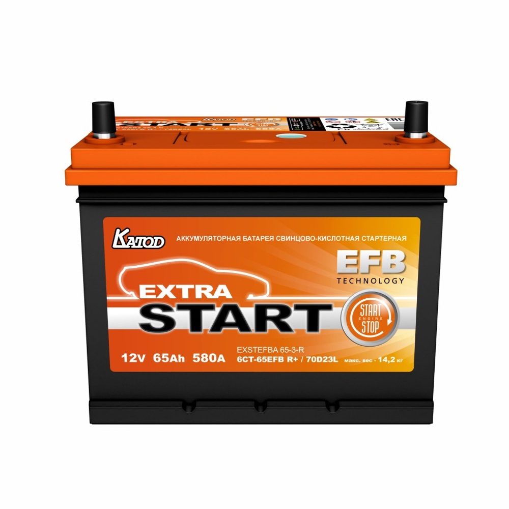 65e 6СТ-65 R+ EFBA 70D23L Extra Start
