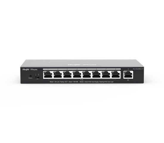 Облачные управляемые коммутаторы PoE уровня 2 RG-ES226GC-P серии RG-ES200 для IP-видеонаблюдения